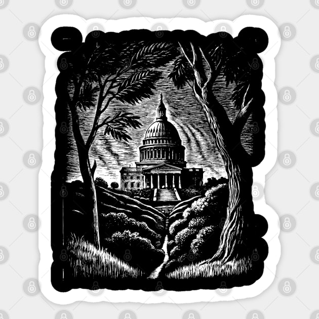 Postcard Washington Sticker by Khrystyna27